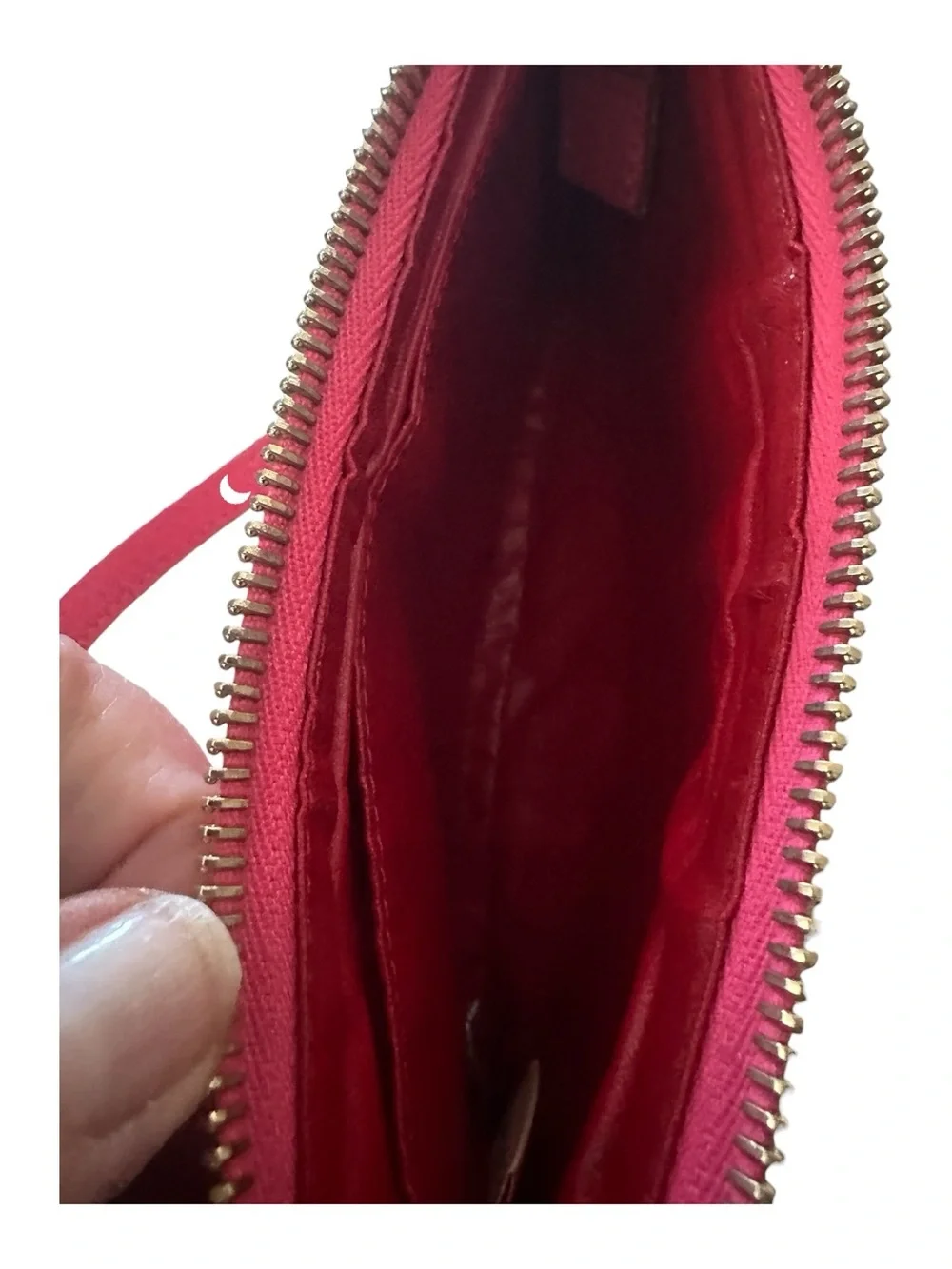 Dooney & Bourke Hot Pink Pebbled Leather Wristlet - Wallet & Clutch